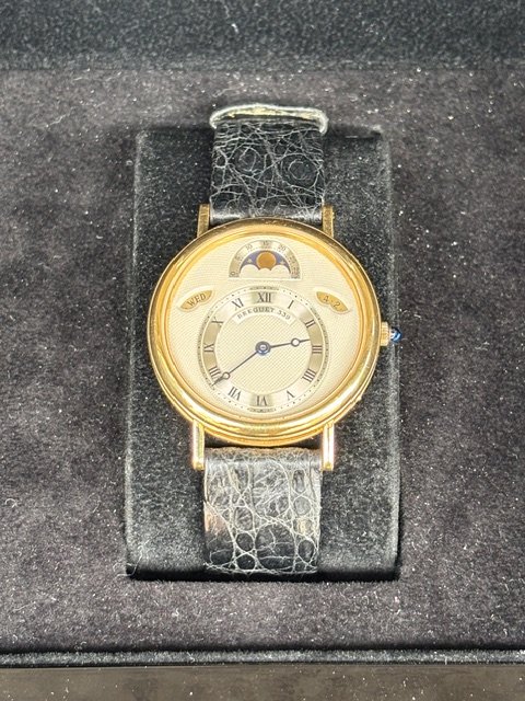 Montre Breguet Automatique Réf. 3330-Phase de Lune - Or jaune - Boîte incluse