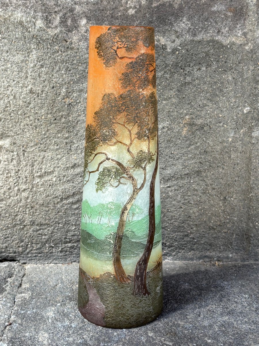 Vase Legras dégagé à l'acide
