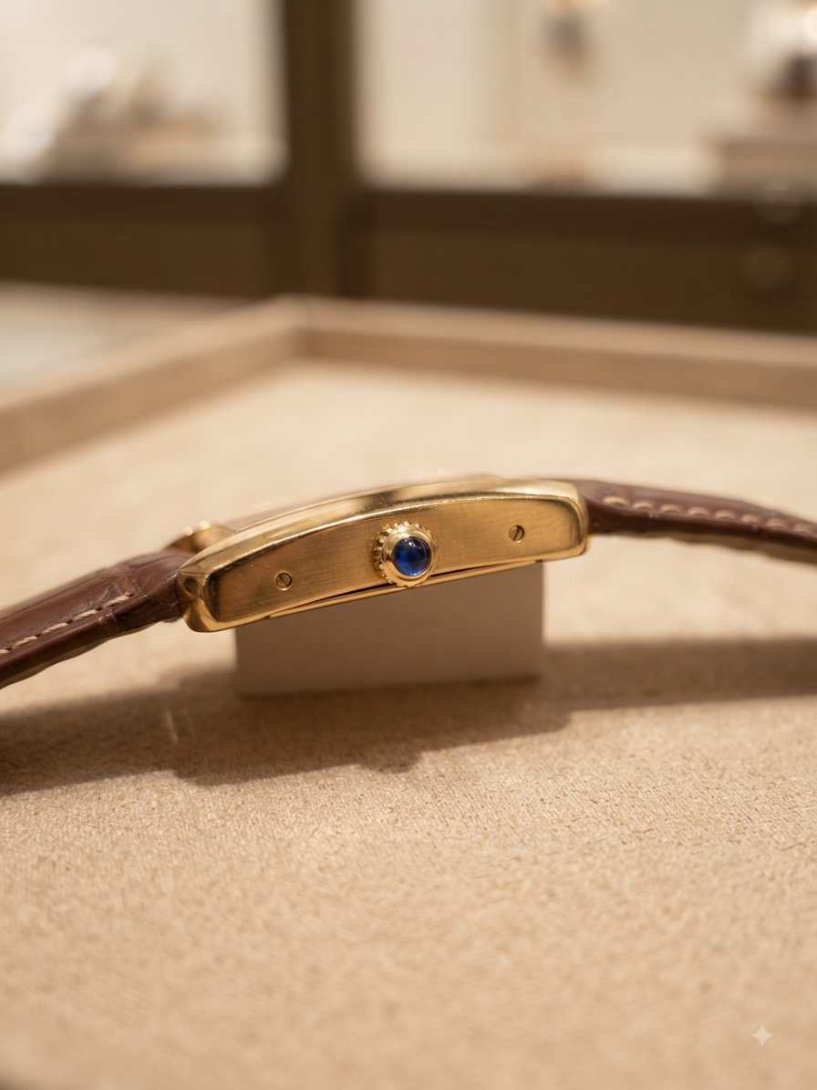 Cartier Tank française « or jaune » Réf 1840 28mm-photo-3