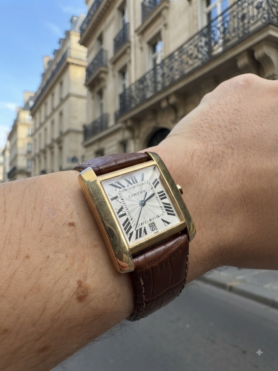 Cartier Tank française « or jaune » Réf 1840 28mm
