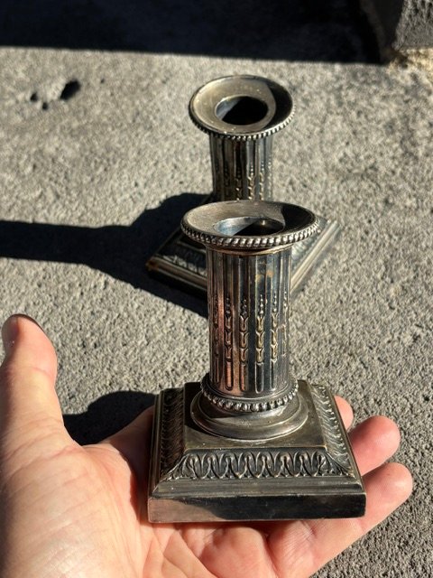 Pair Of Cailar Bayard Candle Holders, 10 Cm-photo-3
