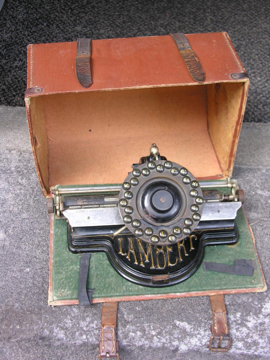 Typewriter Lambert 1884