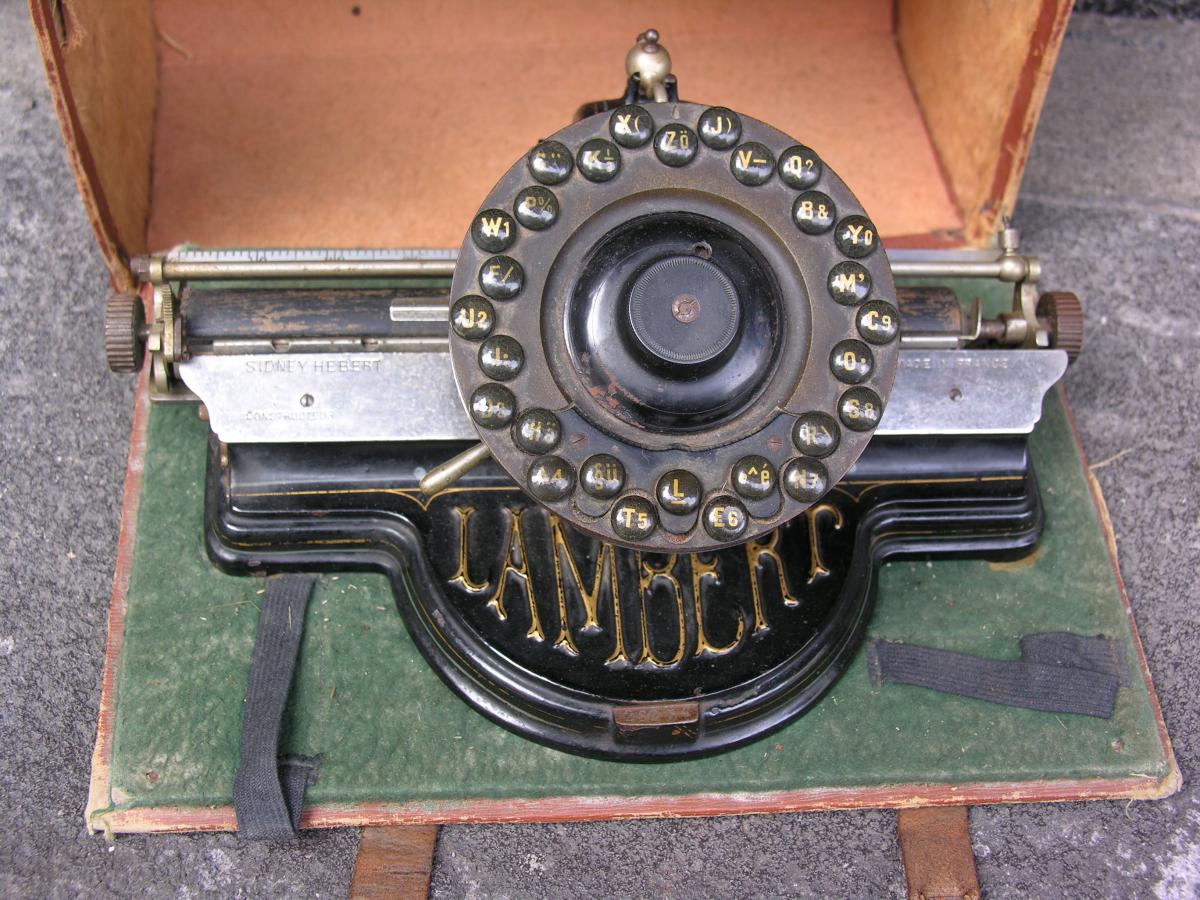 Typewriter Lambert 1884-photo-2