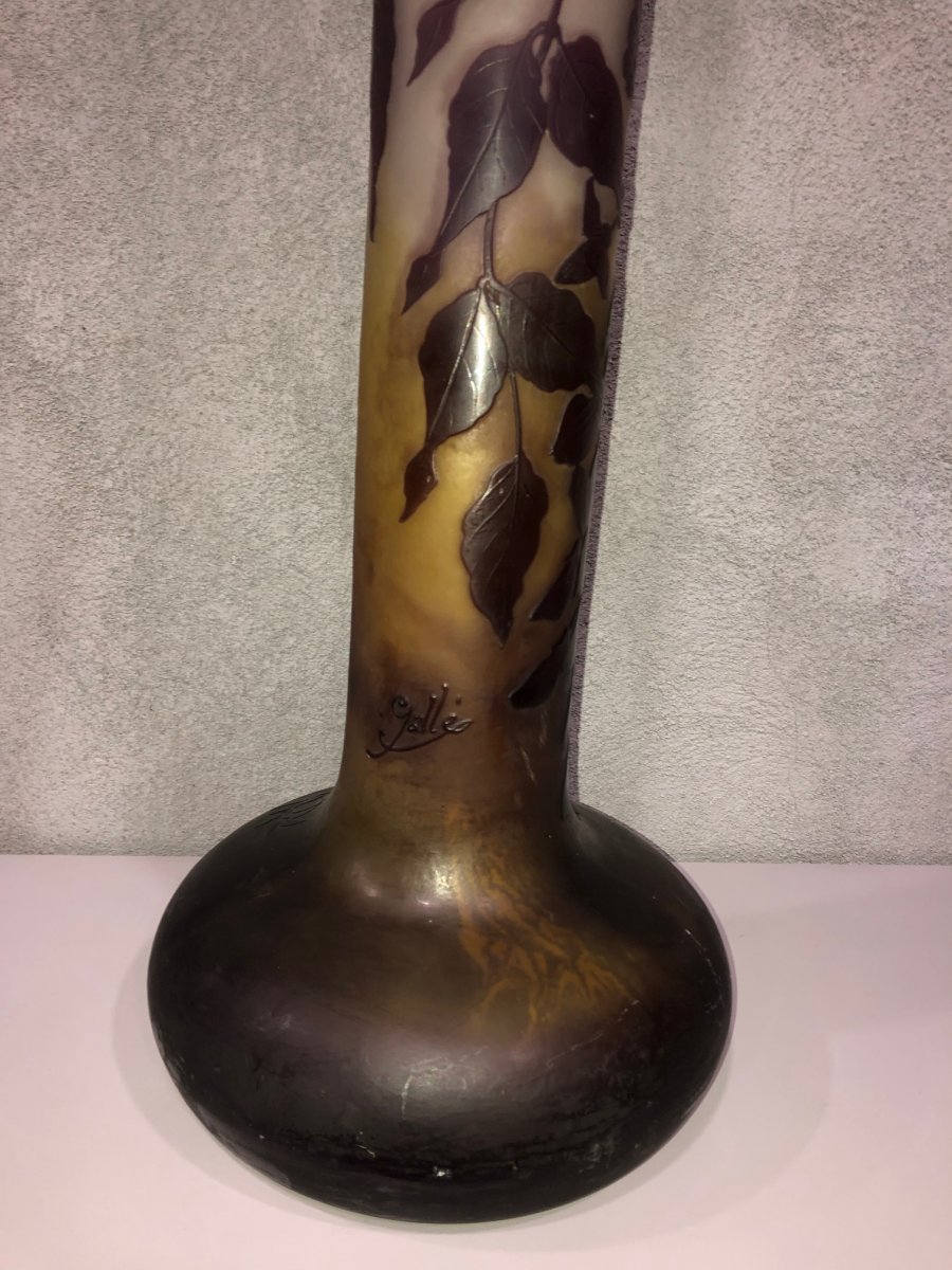 Très Grand Vase Rouleau Galle  : 75 Cm-photo-4