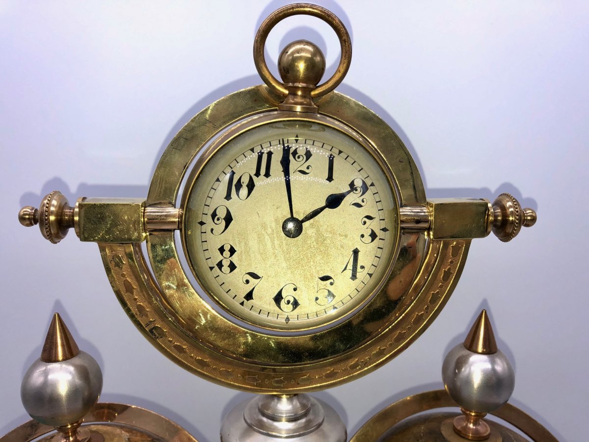 Rare Pendule d'André Guillemet/french Industrial Clock-photo-2