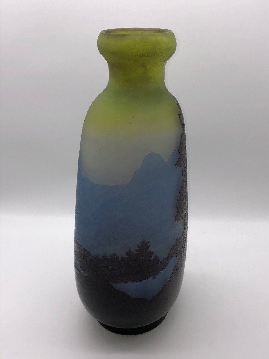 Très Grand Vase Gallé Vosgien 45,5 Cm-photo-2