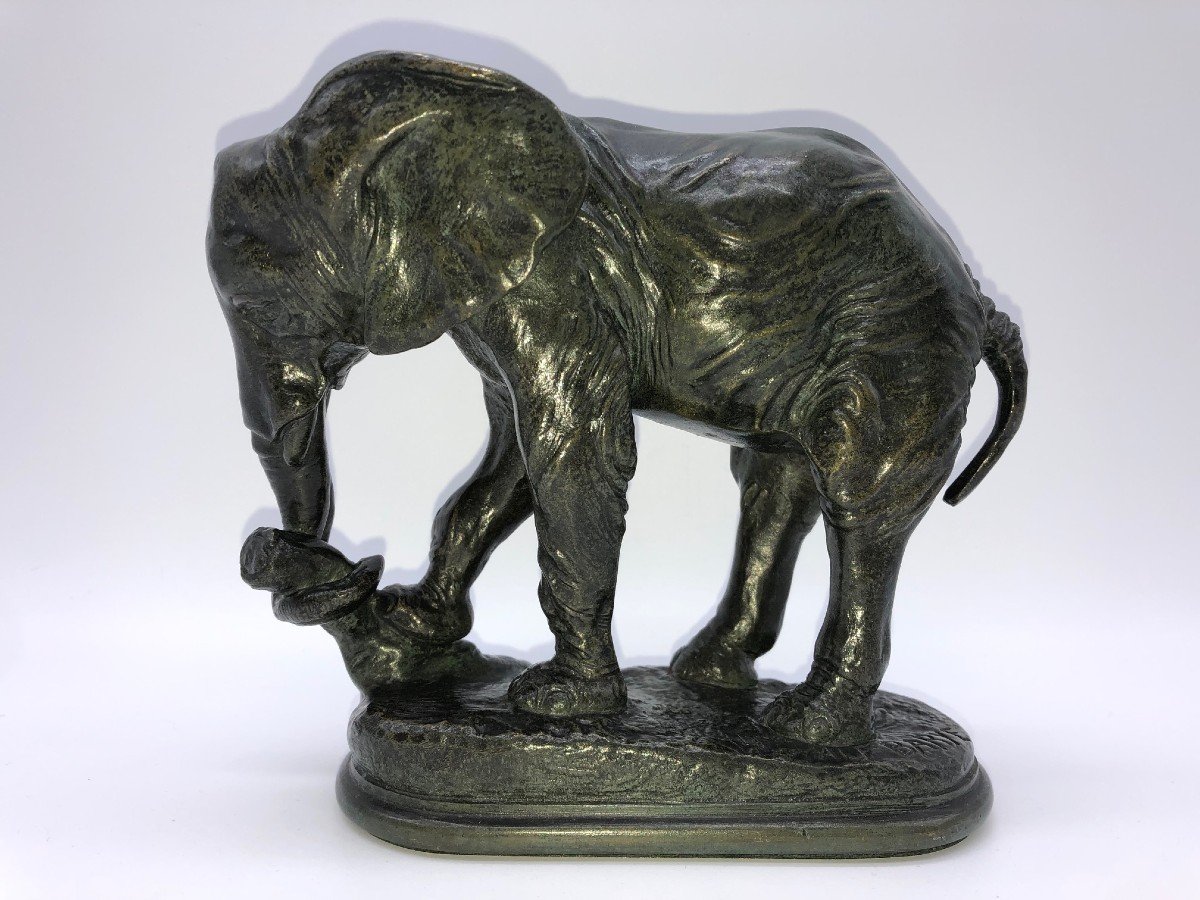 Bronze Animalier Eléphant Alfred Barye-photo-2