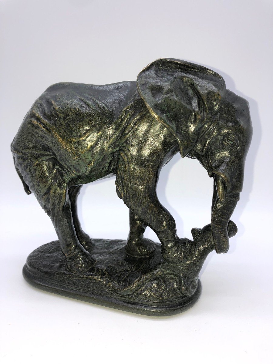 Bronze Animalier Eléphant Alfred Barye-photo-1