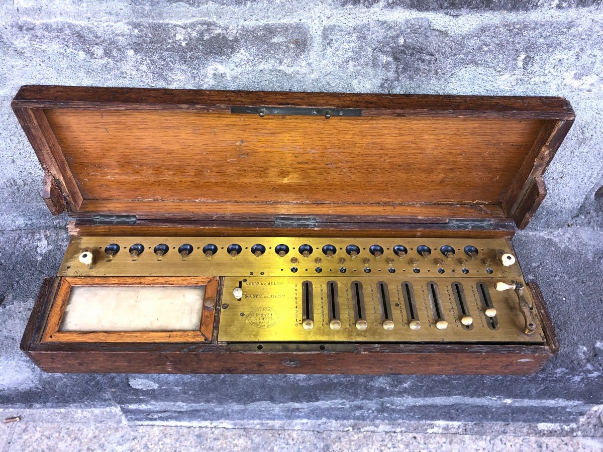  Rare Arithmomètre L.payen 8 Scripteurs-photo-7