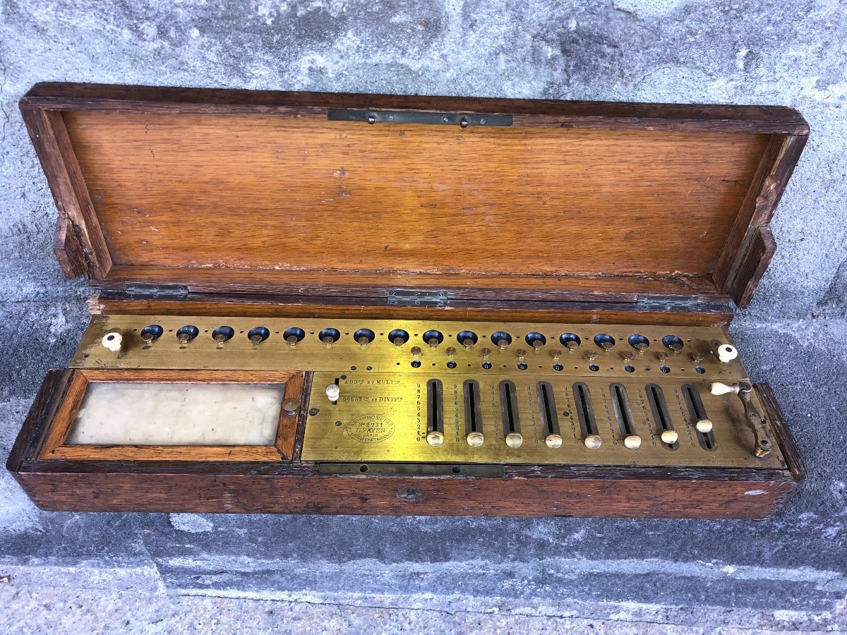  Rare Arithmomètre L.payen 8 Scripteurs