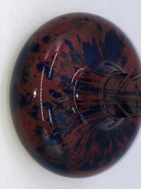 Rare Butterfly Vase 1923-26 French Glass-photo-4