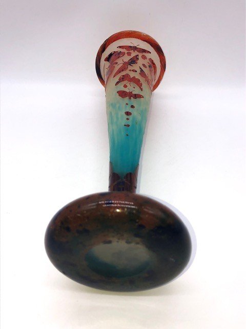 Rare Butterfly Vase 1923-26 French Glass-photo-3
