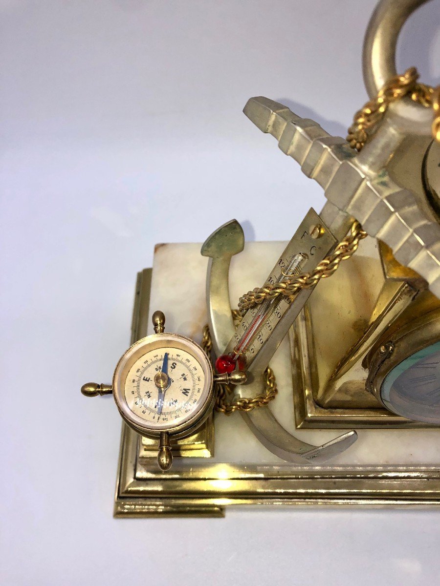 Rare Clock André-romain Guilmet (1827-1892)-photo-1