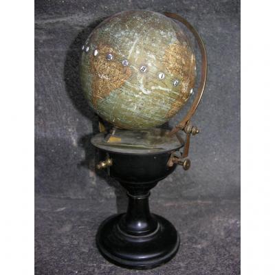 Rare Globe A Systeme Cosmographe De Ch.henard & Cie