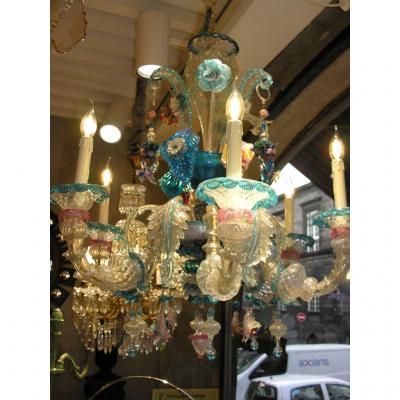 Murano Chandelier In Perfect Condition Fully Revised 6 Branches