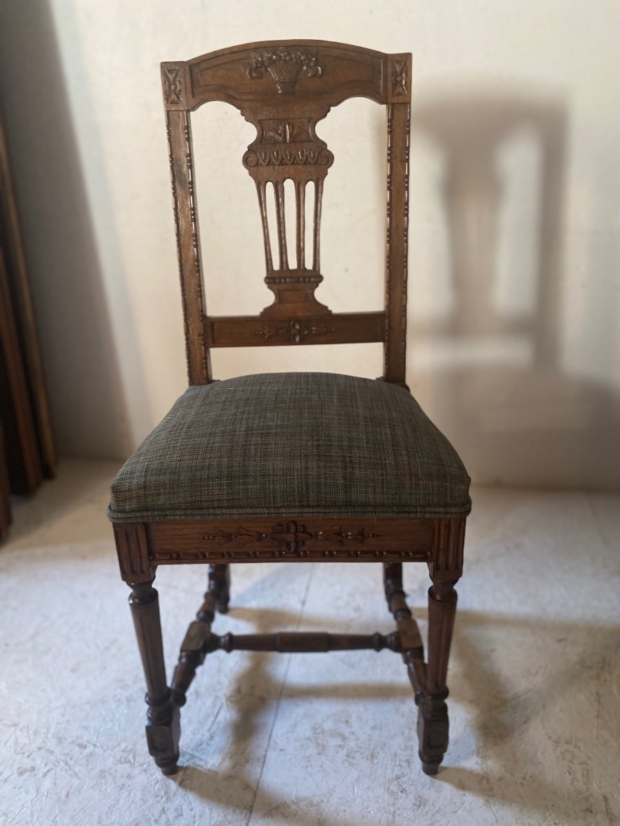 Set Of 6 Directoire Chairs 19th-photo-3