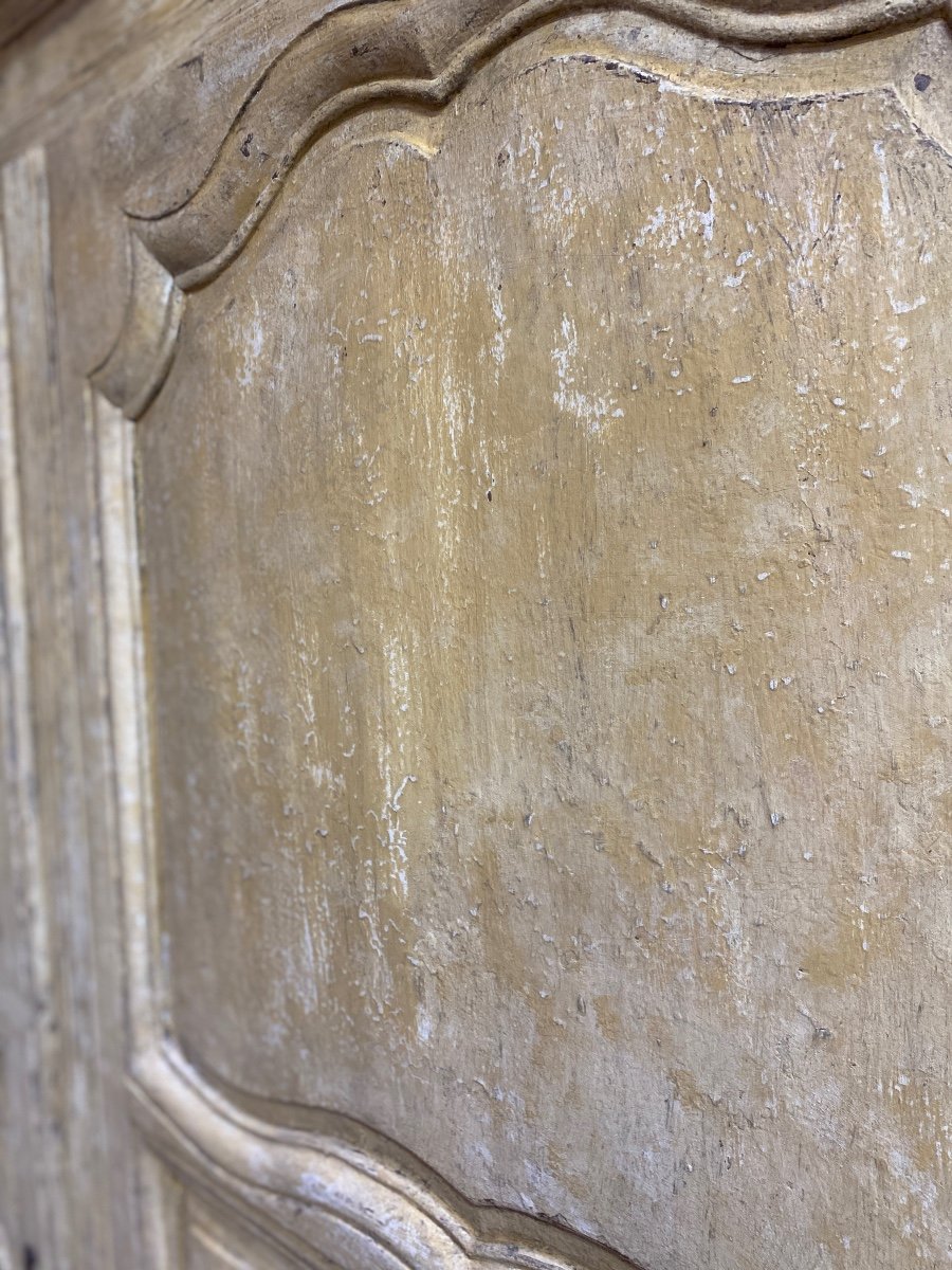 Armoire Lingère Patinée 18e 2 Portes 2 Tiroirs -photo-1