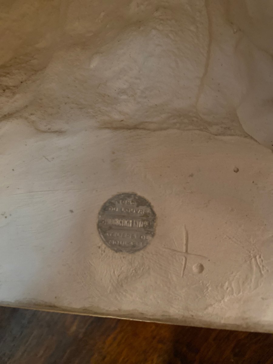 Fauna Bust From Vienne 19th Plaster-photo-2