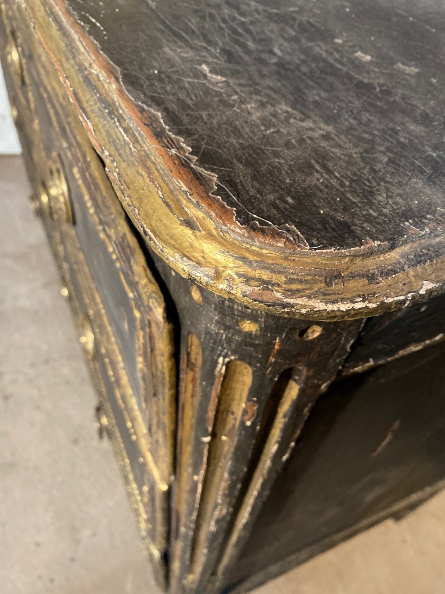 Louis XVI Commode Dating From The 19th Century Patinated-photo-4