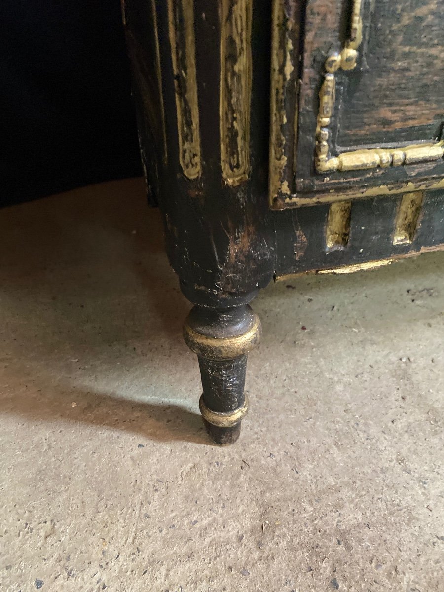 Louis XVI Commode Dating From The 19th Century Patinated-photo-1