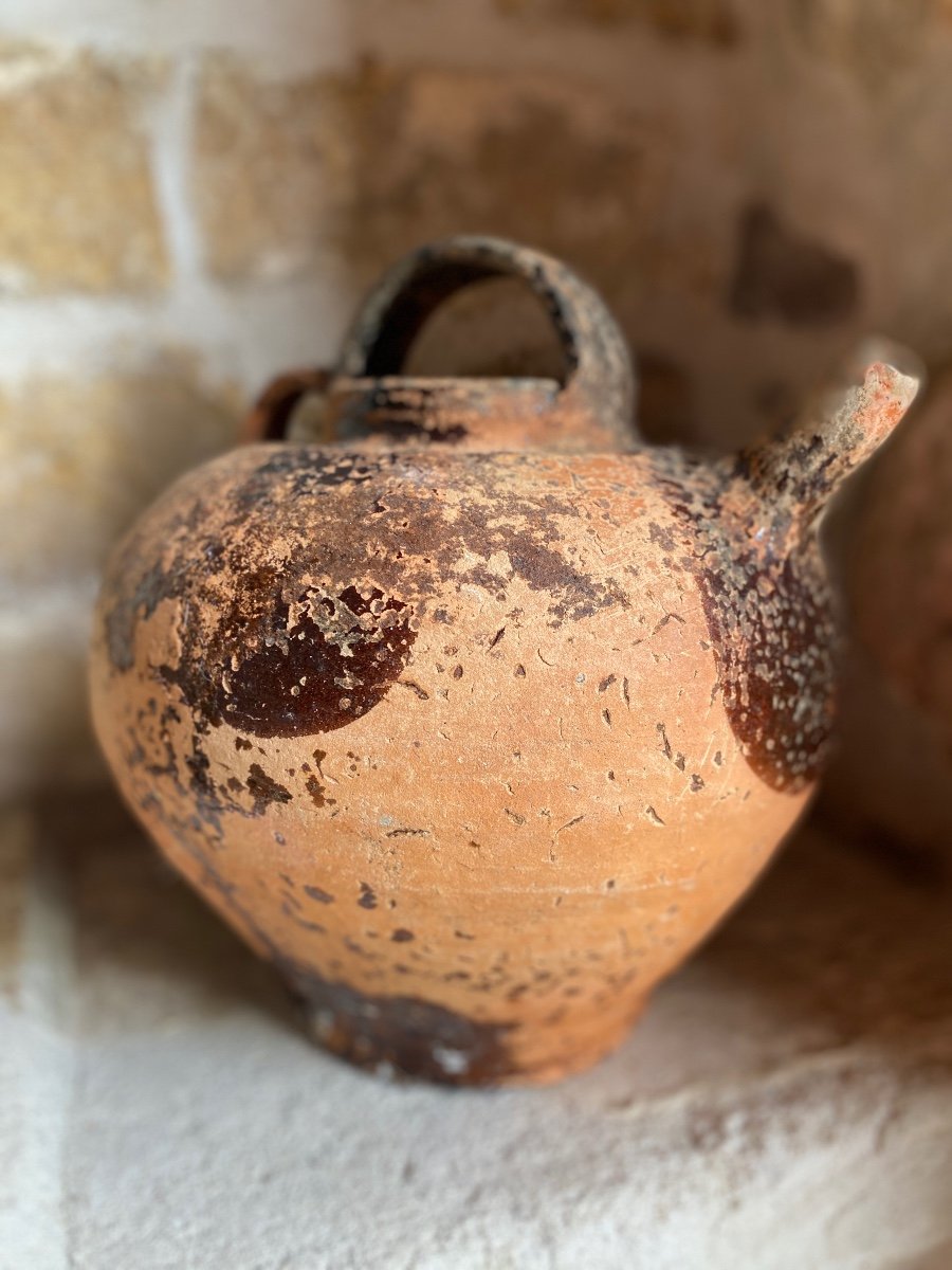 South West Walnut Oil Pot Dating From The 18th Century-photo-3