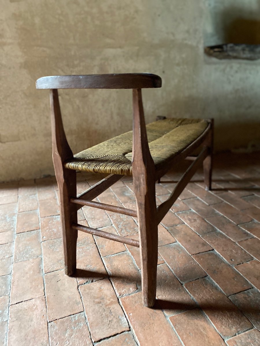 Banc De Cantou Datant Du 18e Siècle Patine D’origine ( grande taille) prix spécial demande -photo-3