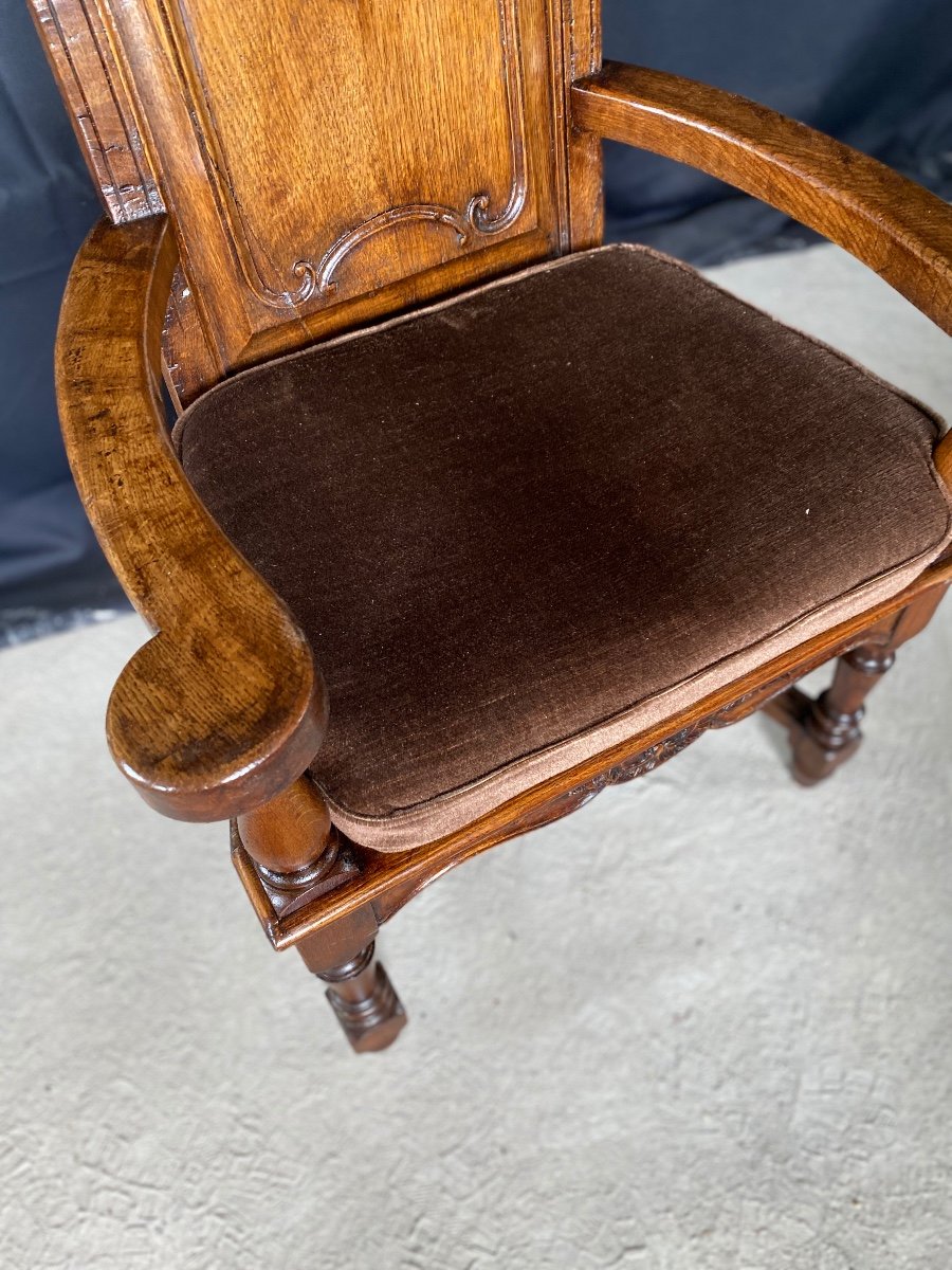 Liégeois Armchair Dating From The 19th Century Louis XIV Regency -photo-1