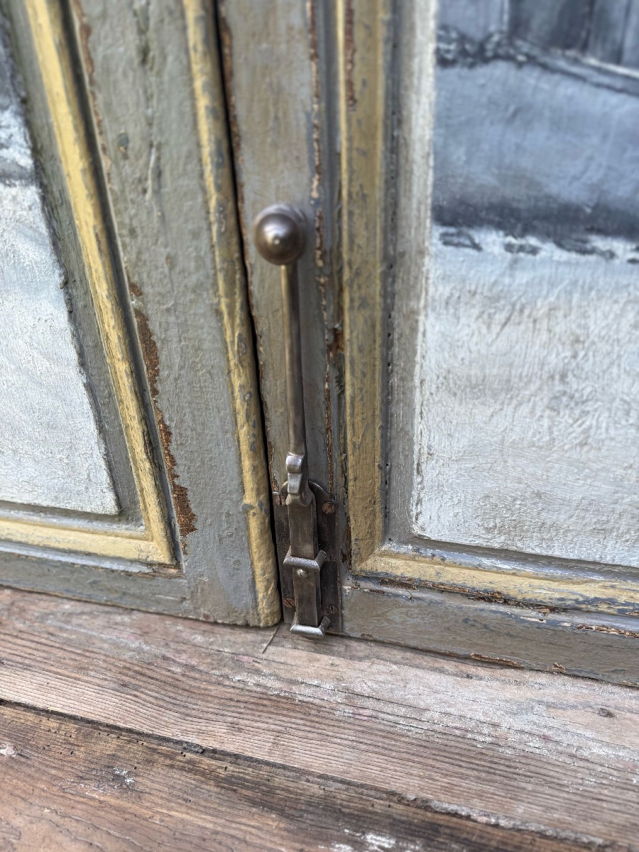 Paire De Portes Louis XVI Datant Du 19e Siècle Belle Patine Et Peinture-photo-4