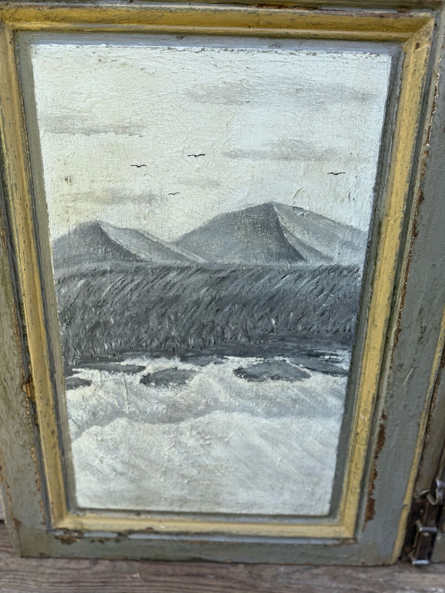 Paire De Portes Louis XVI Datant Du 19e Siècle Belle Patine Et Peinture-photo-5
