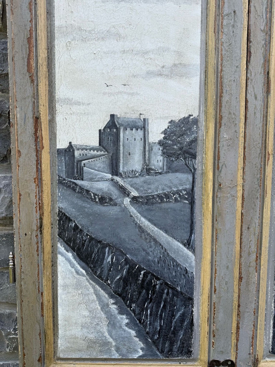 Paire De Portes Louis XVI Datant Du 19e Siècle Belle Patine Et Peinture-photo-7
