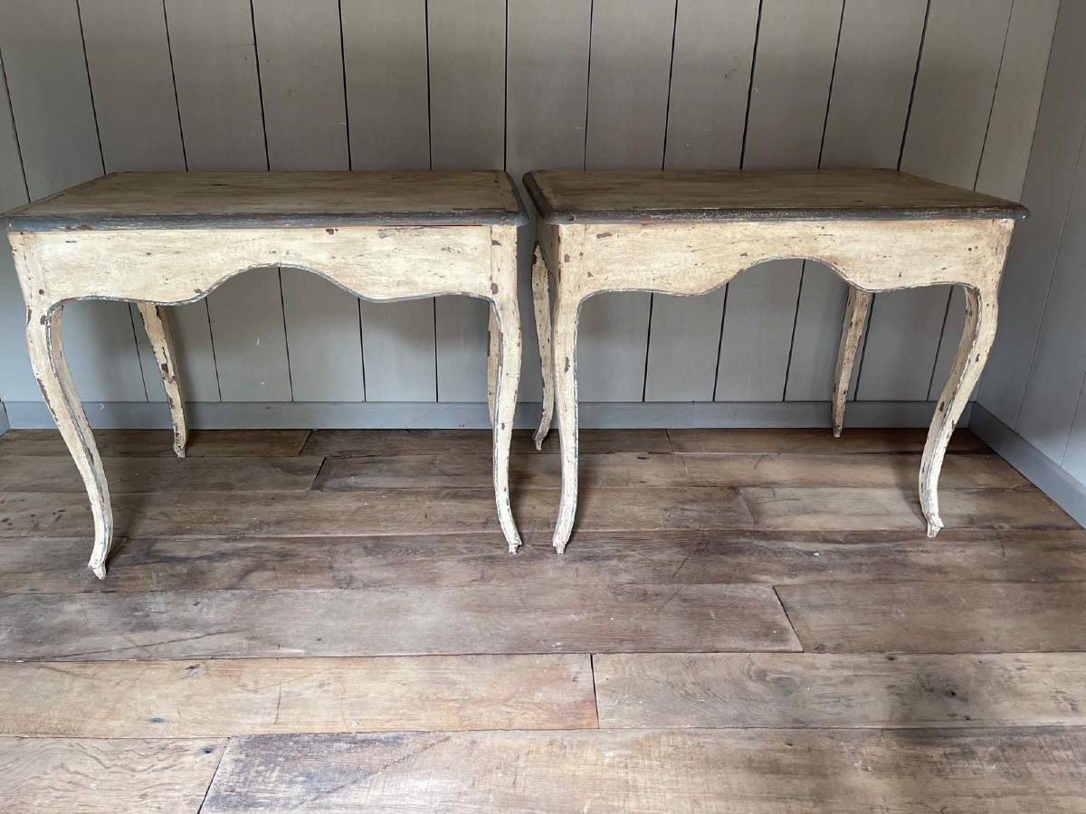 Louis XV Desk Table With 2 Drawers Dating From The End Of The 19th Century, Very Beautiful Patina-photo-4