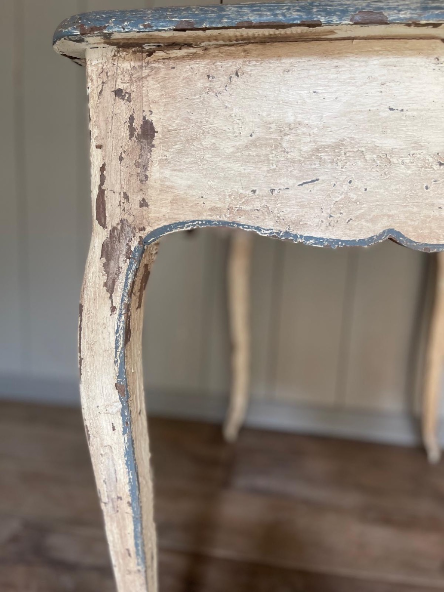 Louis XV Desk Table With 2 Drawers Dating From The End Of The 19th Century, Very Beautiful Patina-photo-7