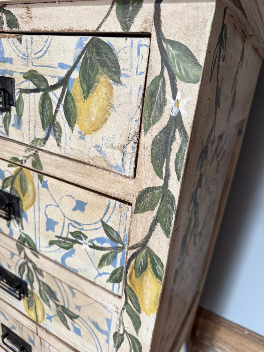 Commode patinée datant des années 1900 ( patine décorative)-photo-4