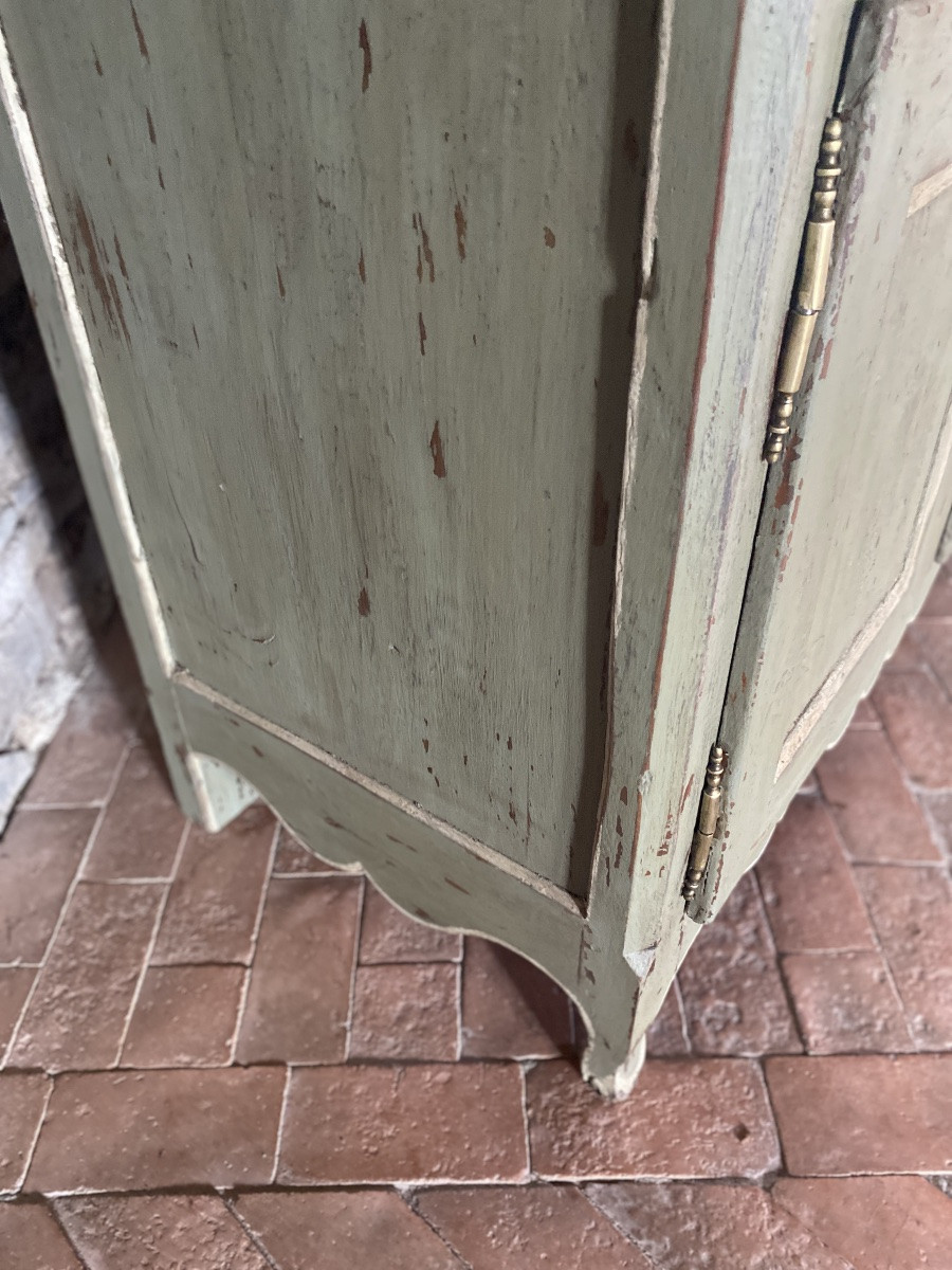 Louis XV 2-part Polychrome Bookcase Sideboard Dating From The 18th Century -photo-2