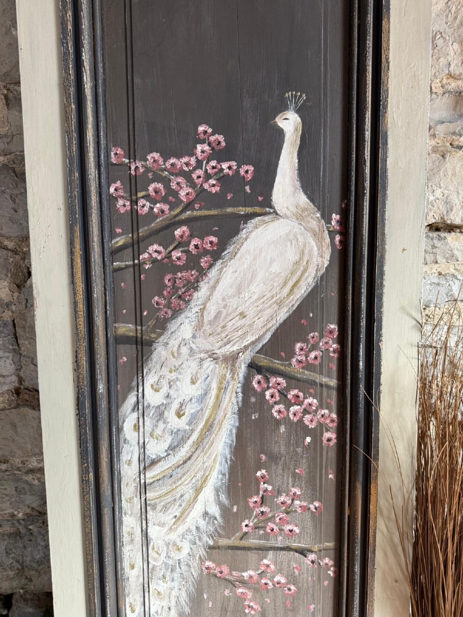 Decorative Woodwork Element Dating From The 19th Century With Beautiful Painting And Polychromy -photo-3