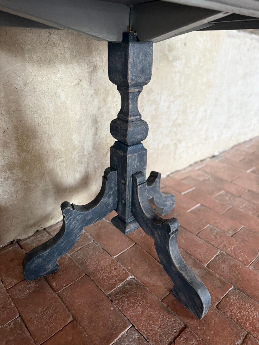 Small Louis Philippe Style Console Table From The 1900s With Beautiful Polychromy -photo-2