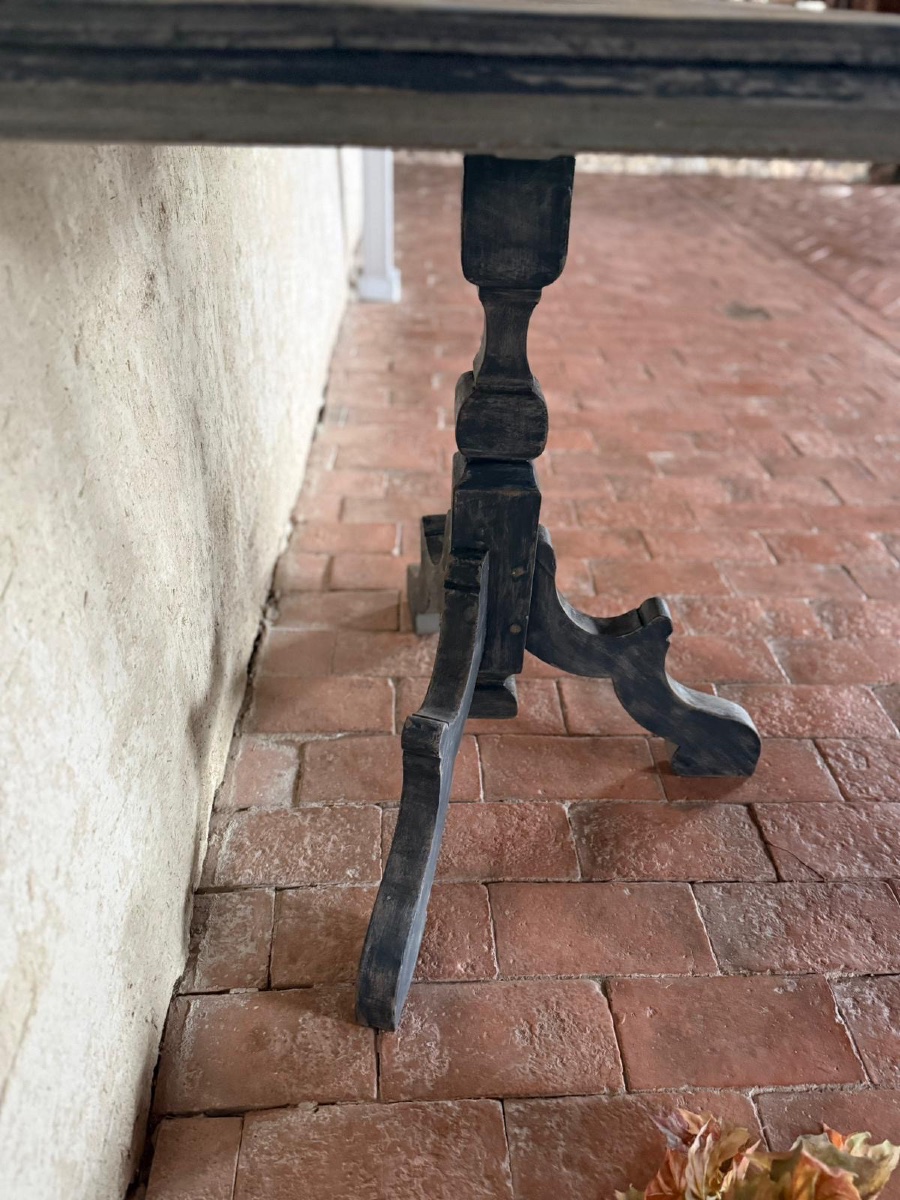 Small Louis Philippe Style Console Table From The 1900s With Beautiful Polychromy -photo-4