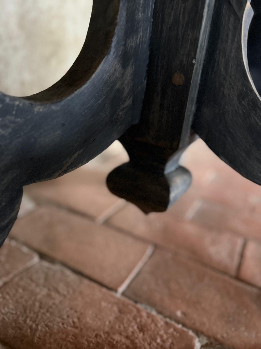 Small Louis Philippe Style Console Table From The 1900s With Beautiful Polychromy -photo-6
