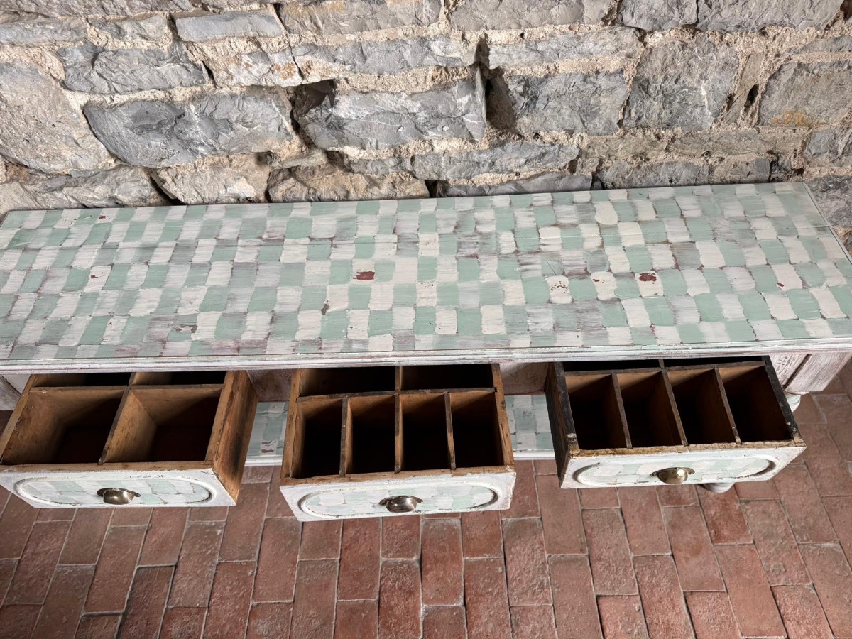Louis XIV Console Table, Late 19th Century, Commercial Style, Beautiful Patina -photo-2