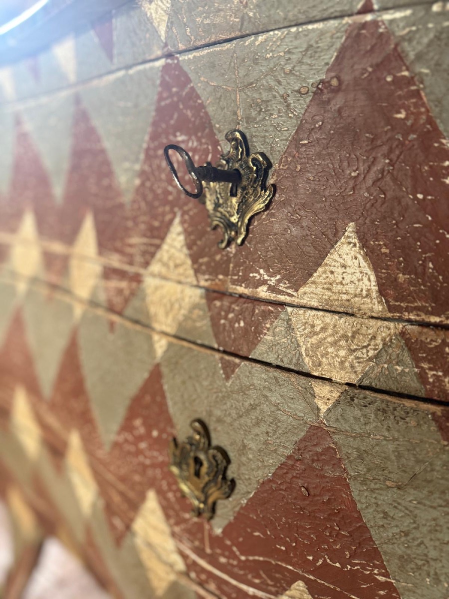 Louis XV Style Commode Dating From The 1900s With A Beautiful Patina-photo-4