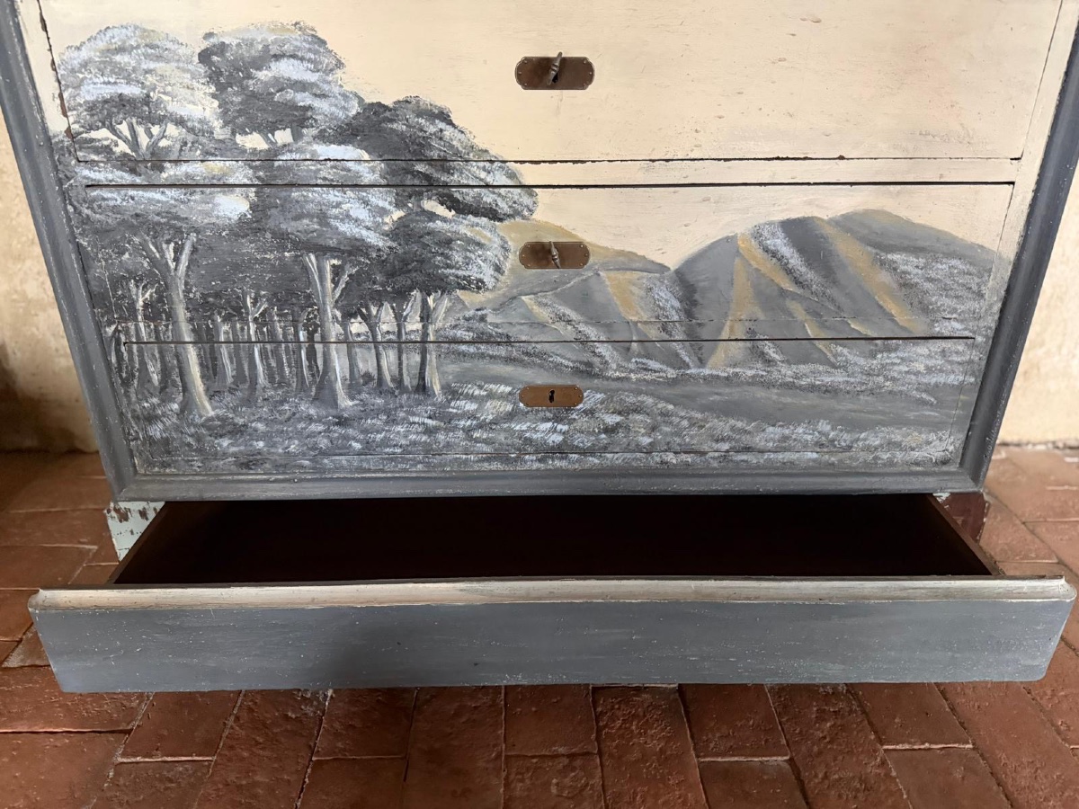 Commode Louis Philippe datant du 19e siècle avec marbre d’origine -photo-4