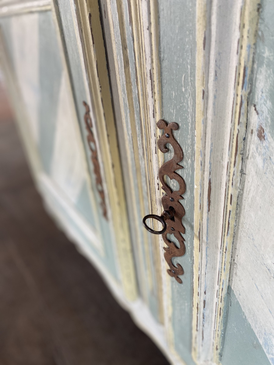 Polychrome Louis XV Buffet Dating From The 18th Century -photo-2