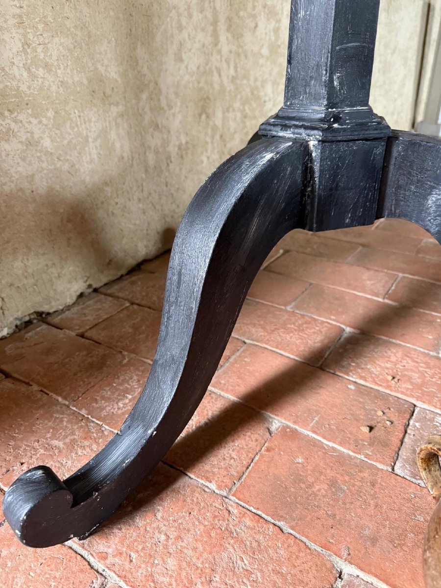 Napoleon III Pedestal Table With Tilting Top Dating From The 19th Century -photo-5