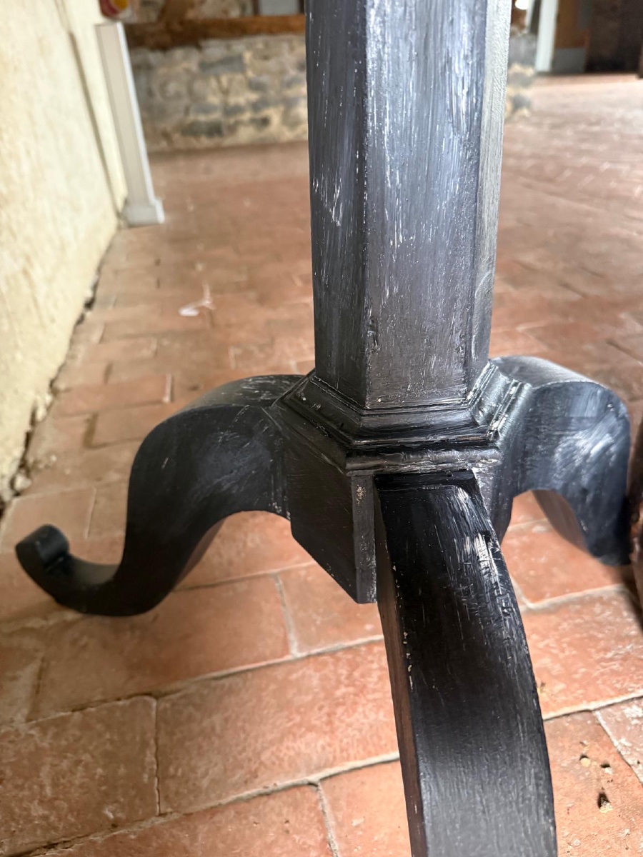 Napoleon III Pedestal Table With Tilting Top Dating From The 19th Century -photo-8