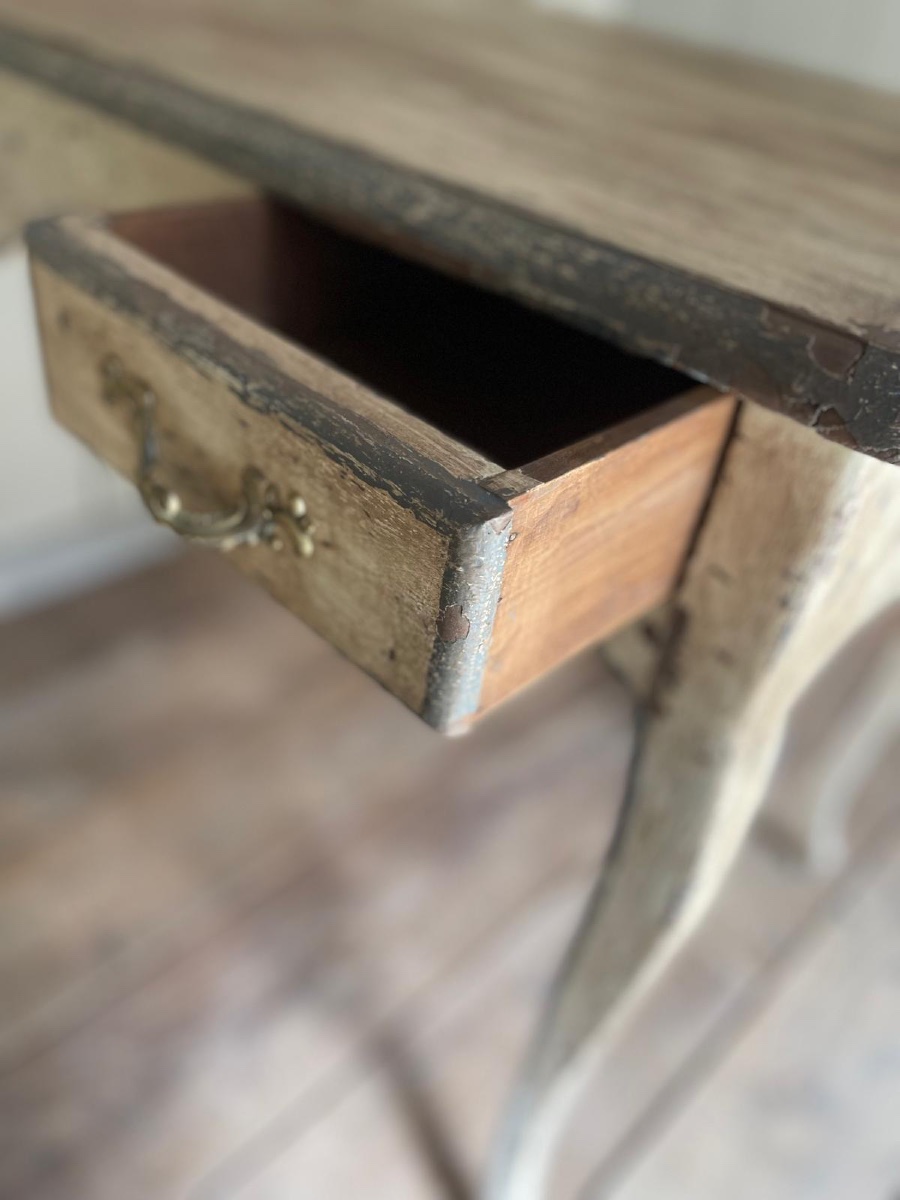 Small Louis XV Desk (table) Dating From The Late 19th Century -photo-7