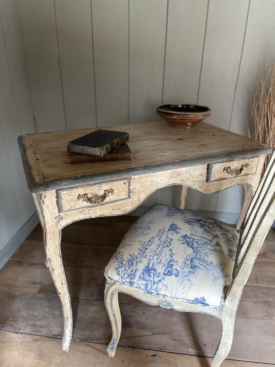 Small Louis XV Desk (table) Dating From The Late 19th Century 