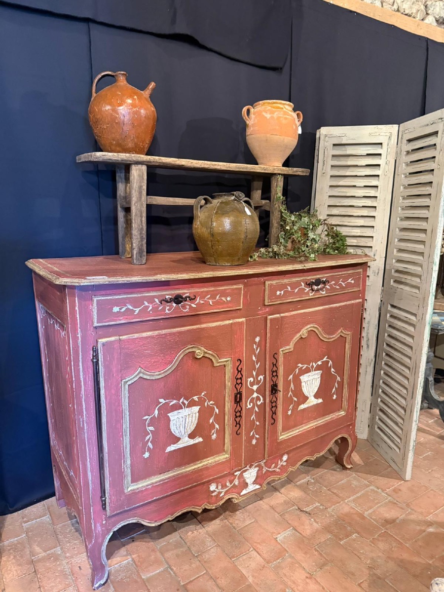 19th-century Louis XV Sideboard With 2 Doors And 2 Drawers -photo-2