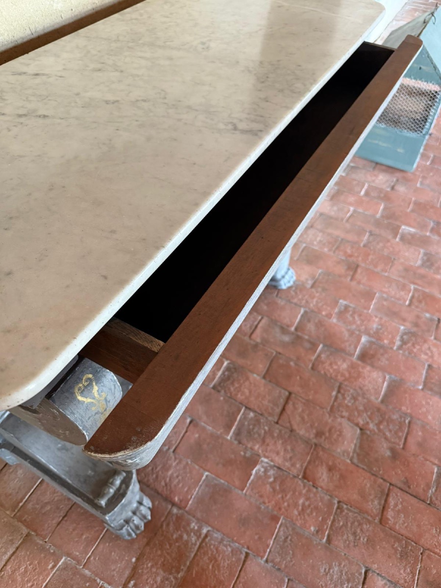 Empire Consulate-style Console Table Dating From The 19th Century -photo-2