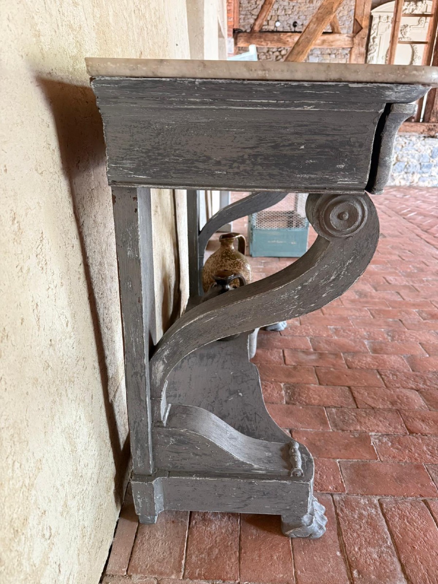Empire Consulate-style Console Table Dating From The 19th Century -photo-4