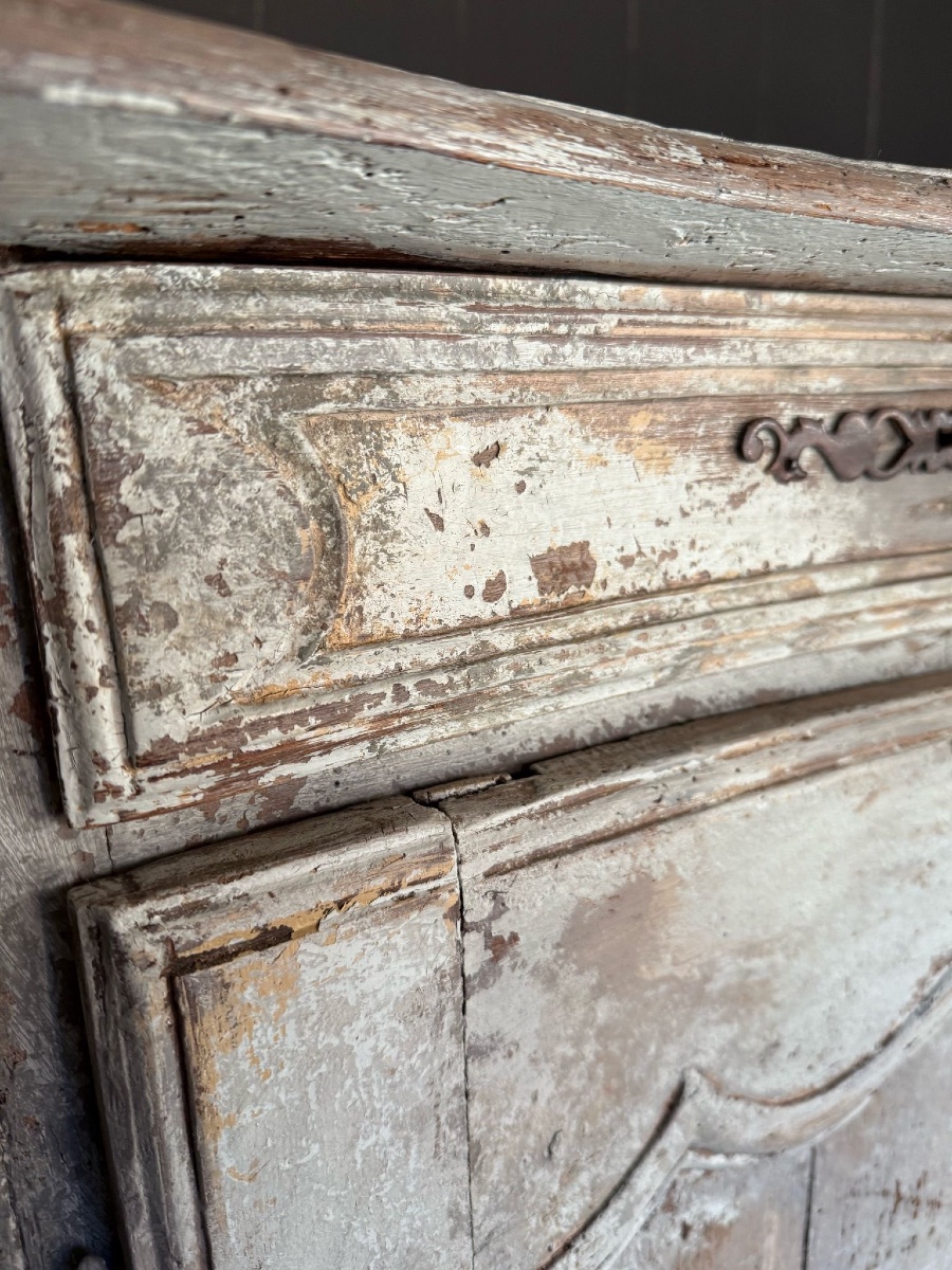 Buffet galbé Louis XV datant du 18e siècle patine ancienne -photo-5